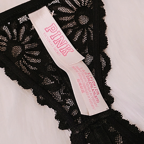 PINK by Victoria's Secret black lace bralette - Picture 3 of 4